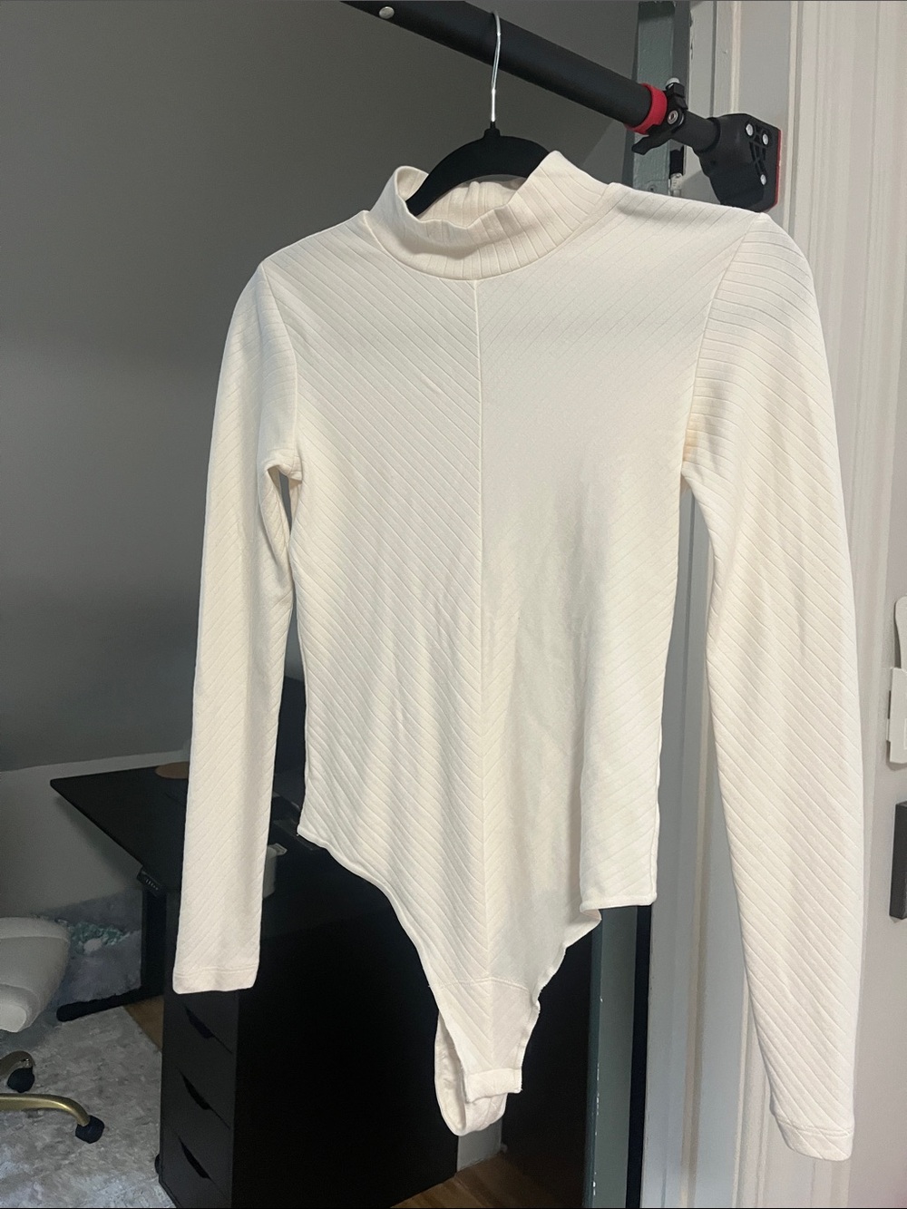 Long-Sleeve Mock Neck Bodysuit